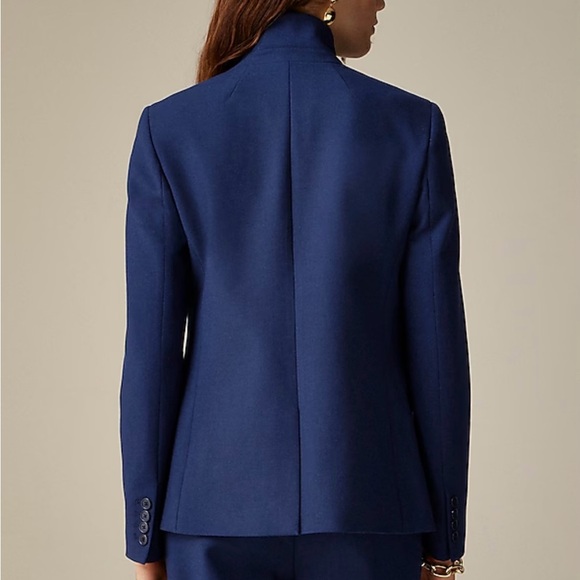 J Crew womens regent blazer with four way stretch navy blue size 8 NWT - Picture 3 of 9